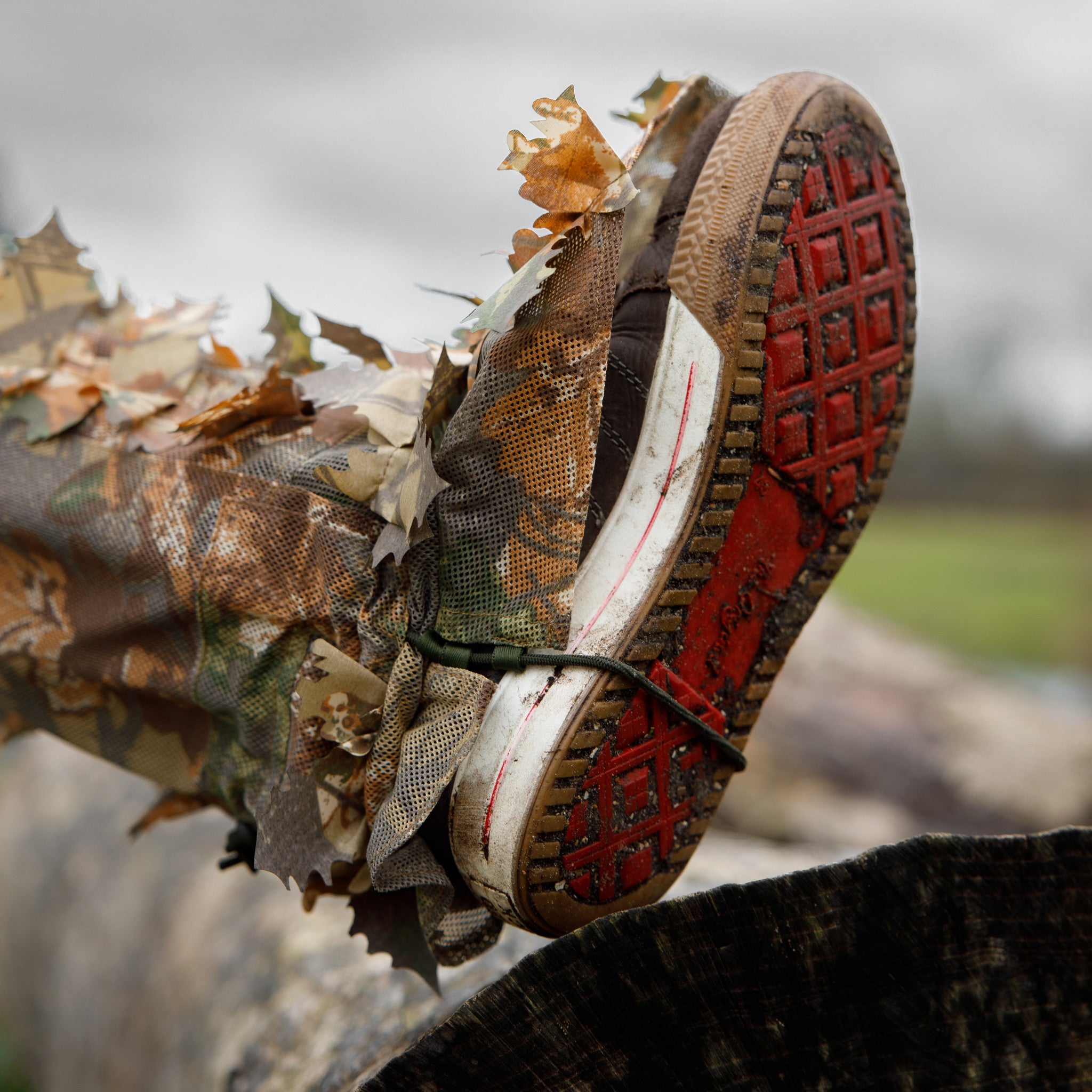 Guêtres en feuille de chêne brune