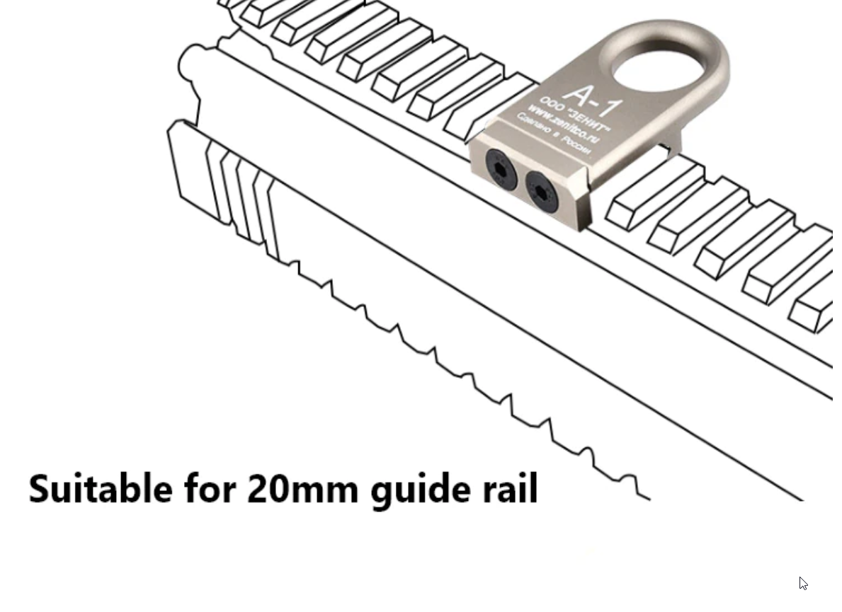 A-1 Picatinny Sling Mount (Zenitco)- DE