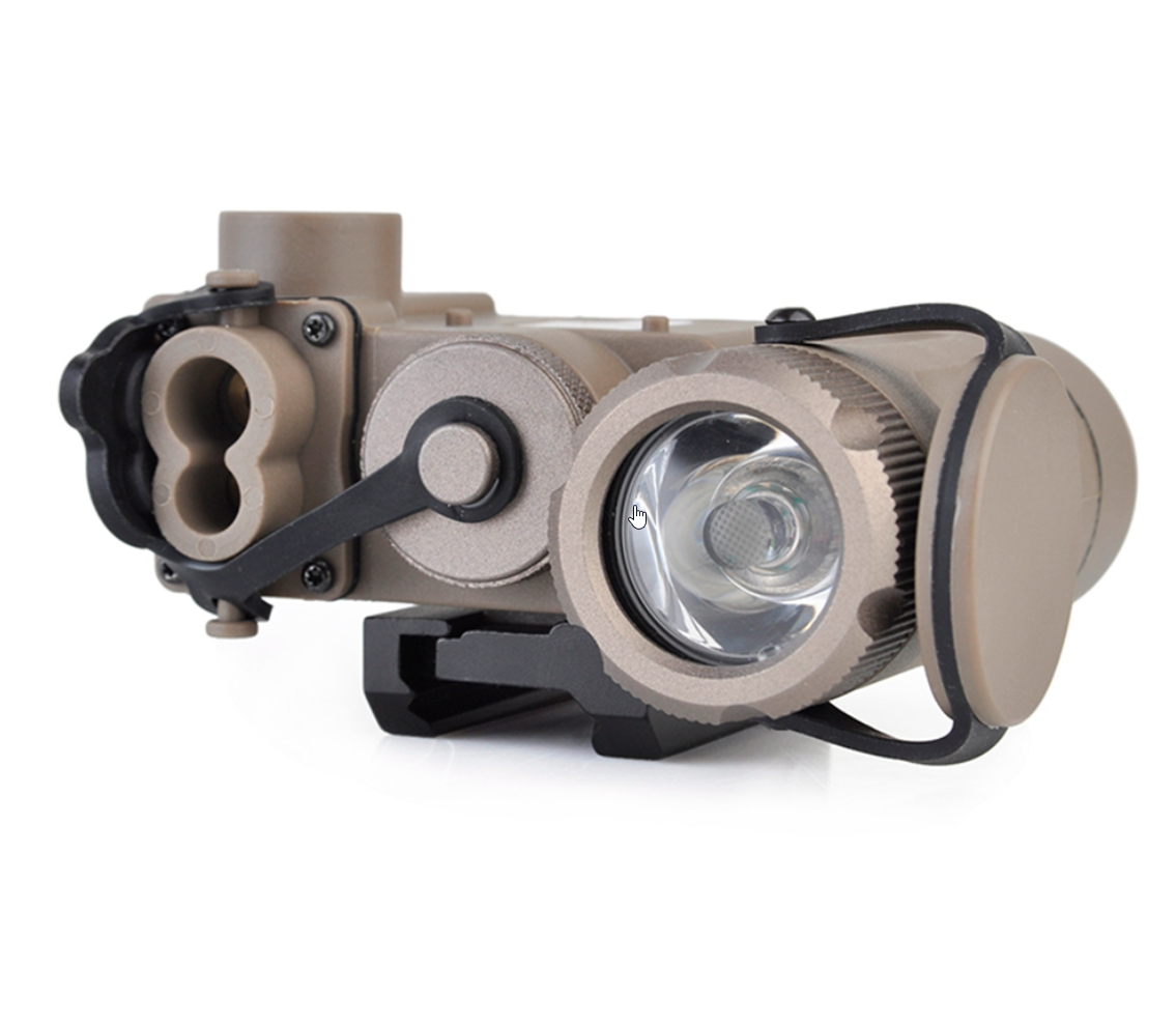 PEQ tactique DBAL-D2 (laser rouge + IR et lumière blanche) - (polymère) - DE