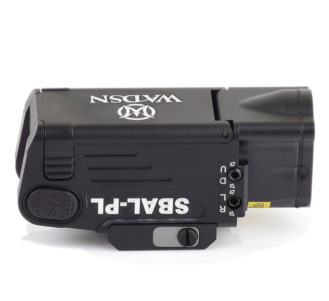 SBAL-PL Roter Laser und LED-Waffenlampe – Schwarz