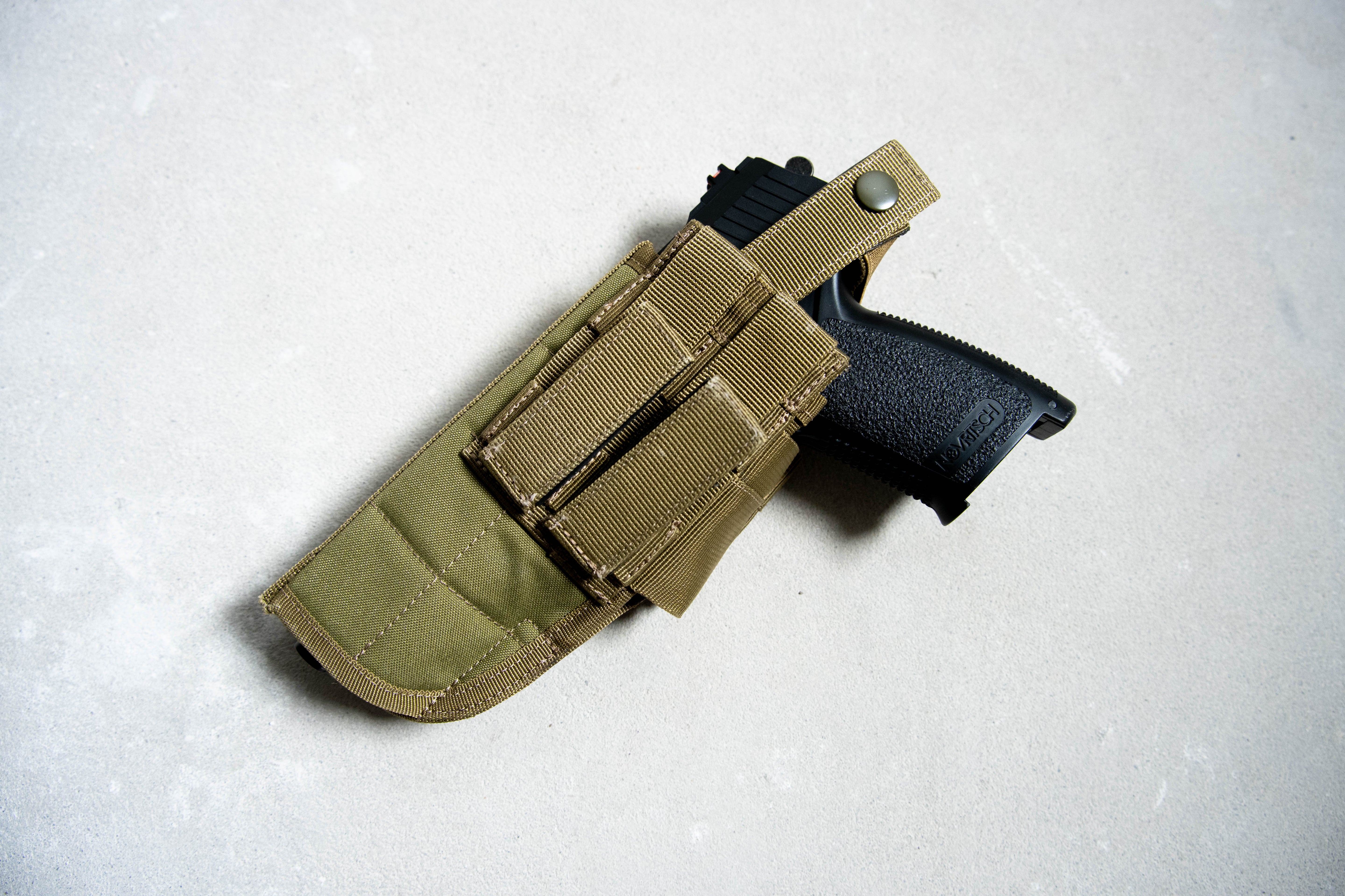 Universal Pistol Holster For Molle And Belt