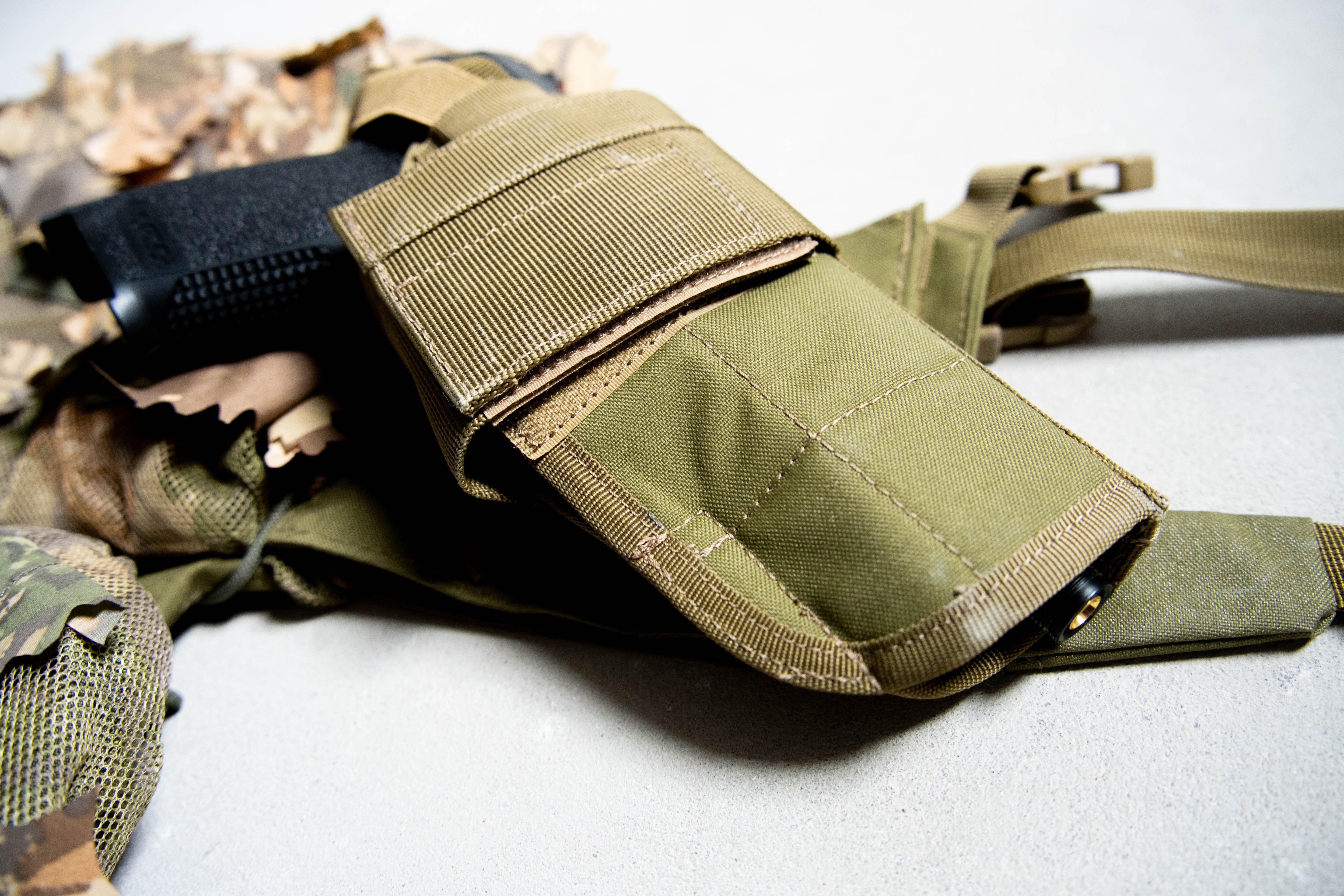 Universal Pistol Holster For Molle And Belt