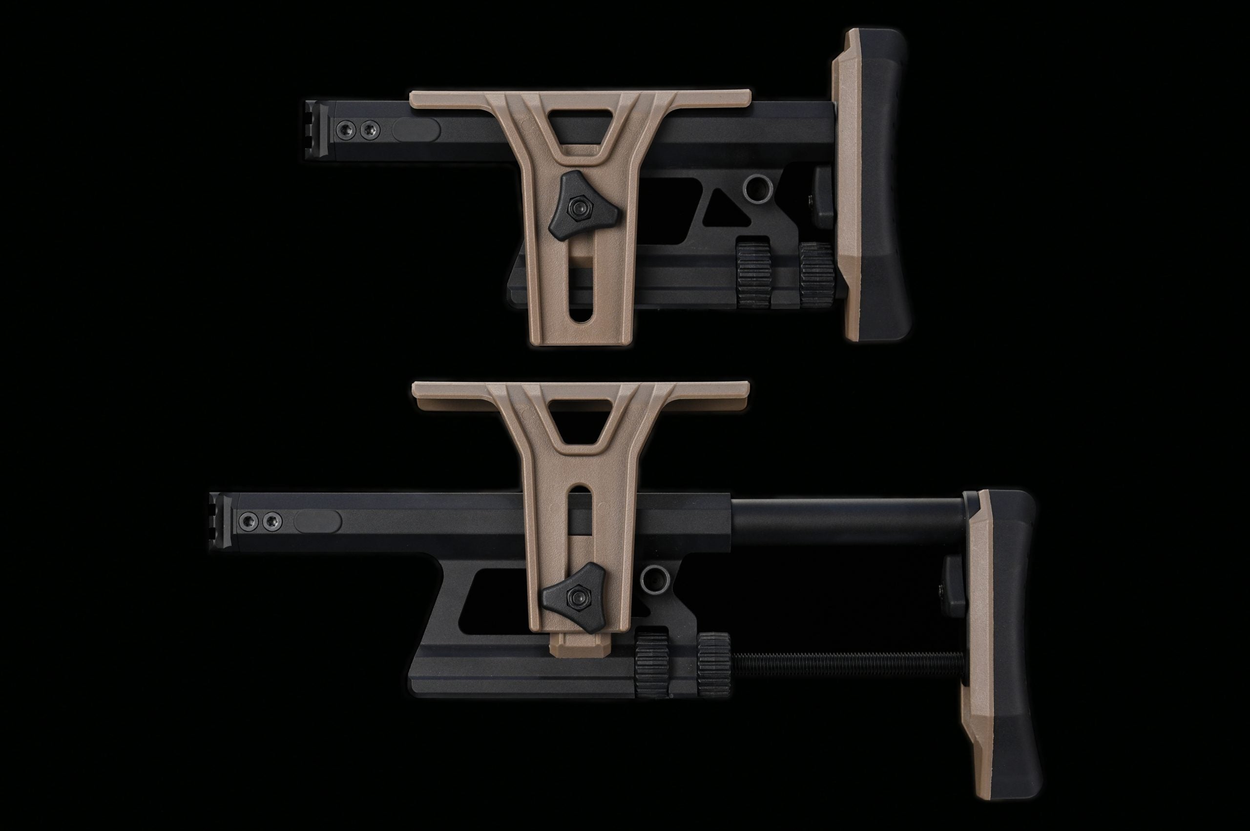 TAC-41A2 aluminium Picatinny stock, FDE