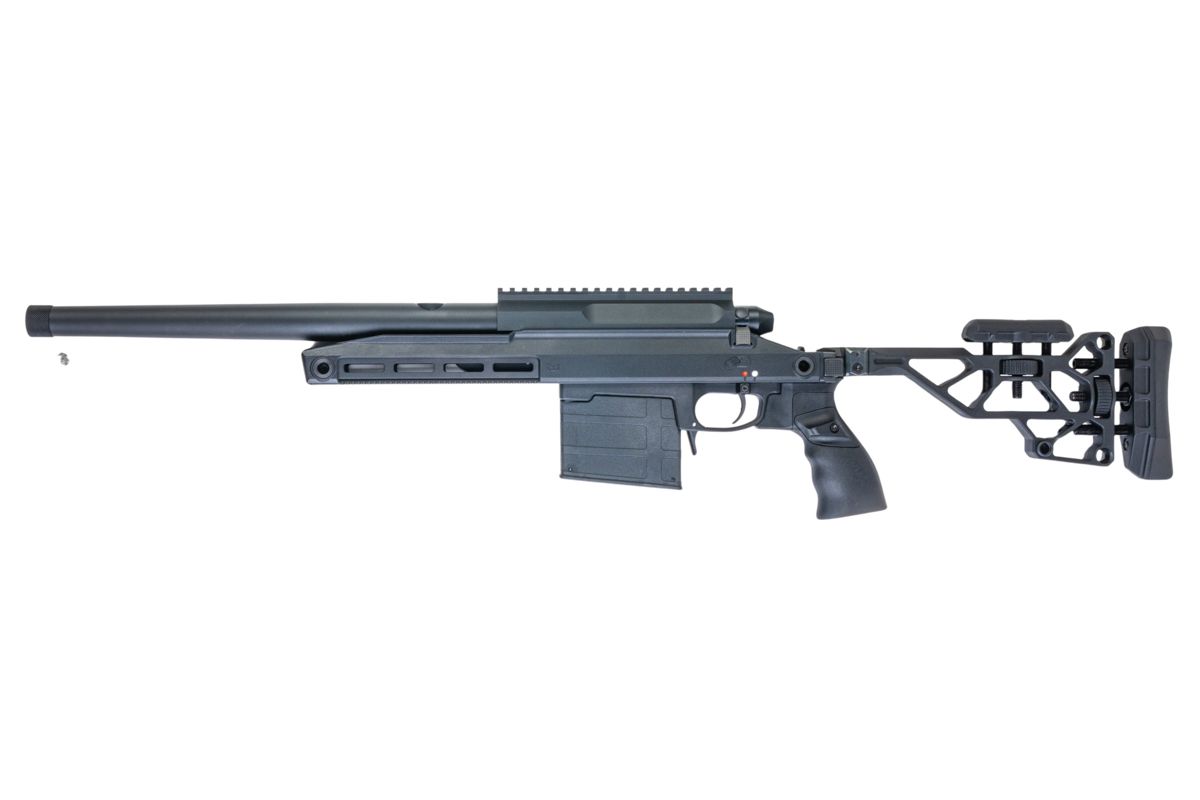 TAC-41-A2R Bolt Action Rifle, aluminium chassis & Recon stock, Black