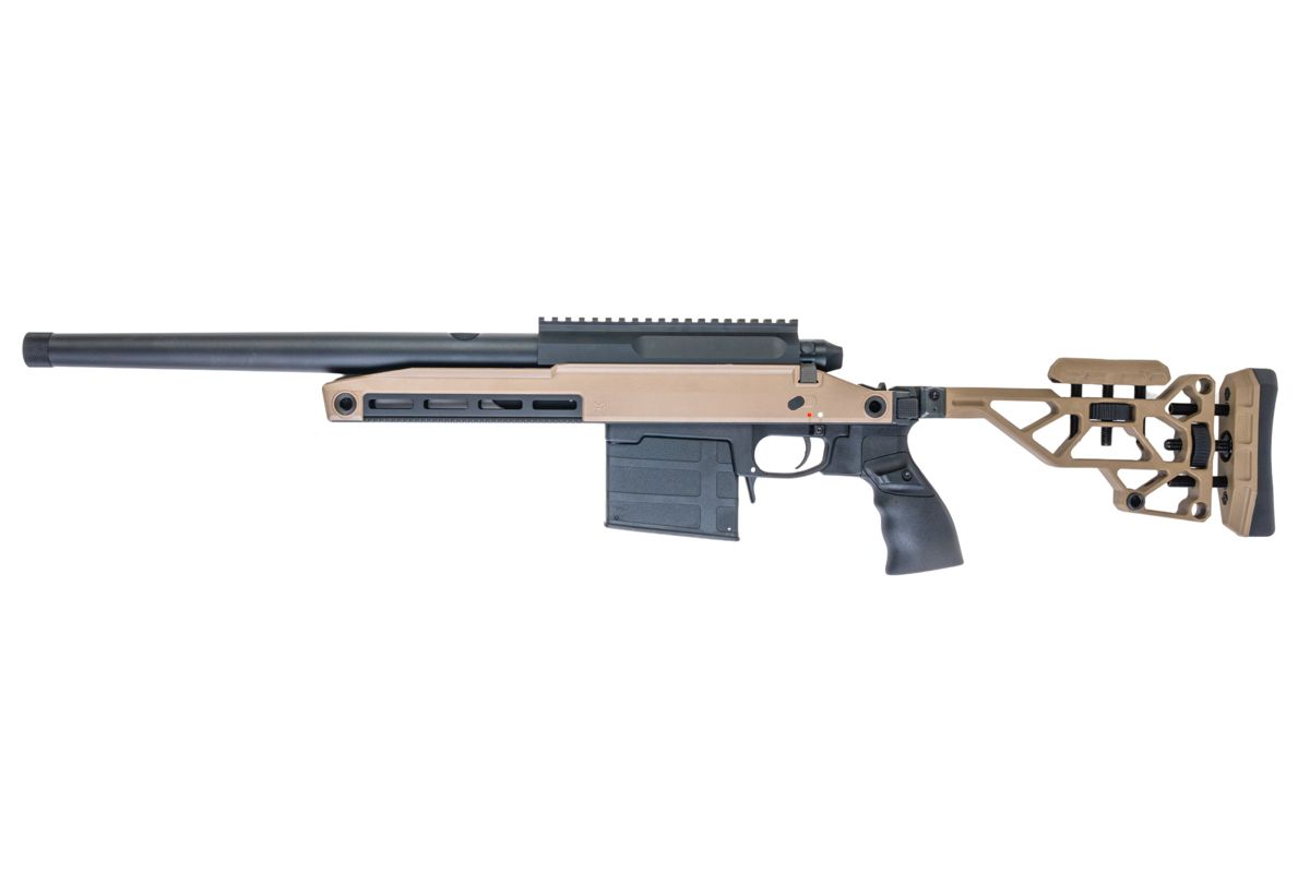 TAC-41-A2R Bolt Action Rifle, aluminium chassis & Recon stock, FDE