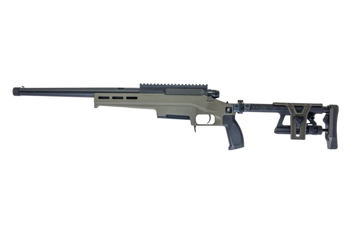 TAC-41L Bolt Action Rifle, Lite chassis & Aluminium stock, Green
