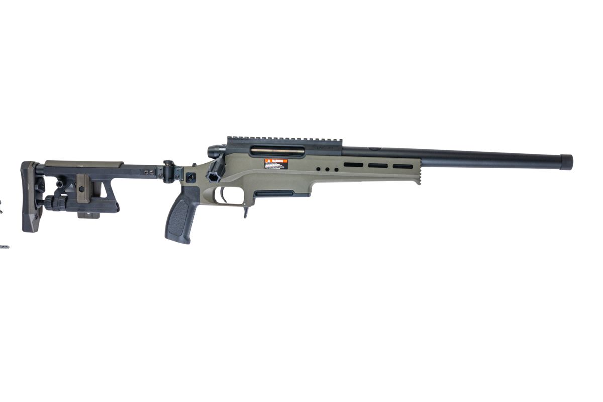 TAC-41L Bolt Action Rifle, Lite chassis & Aluminium stock, Green