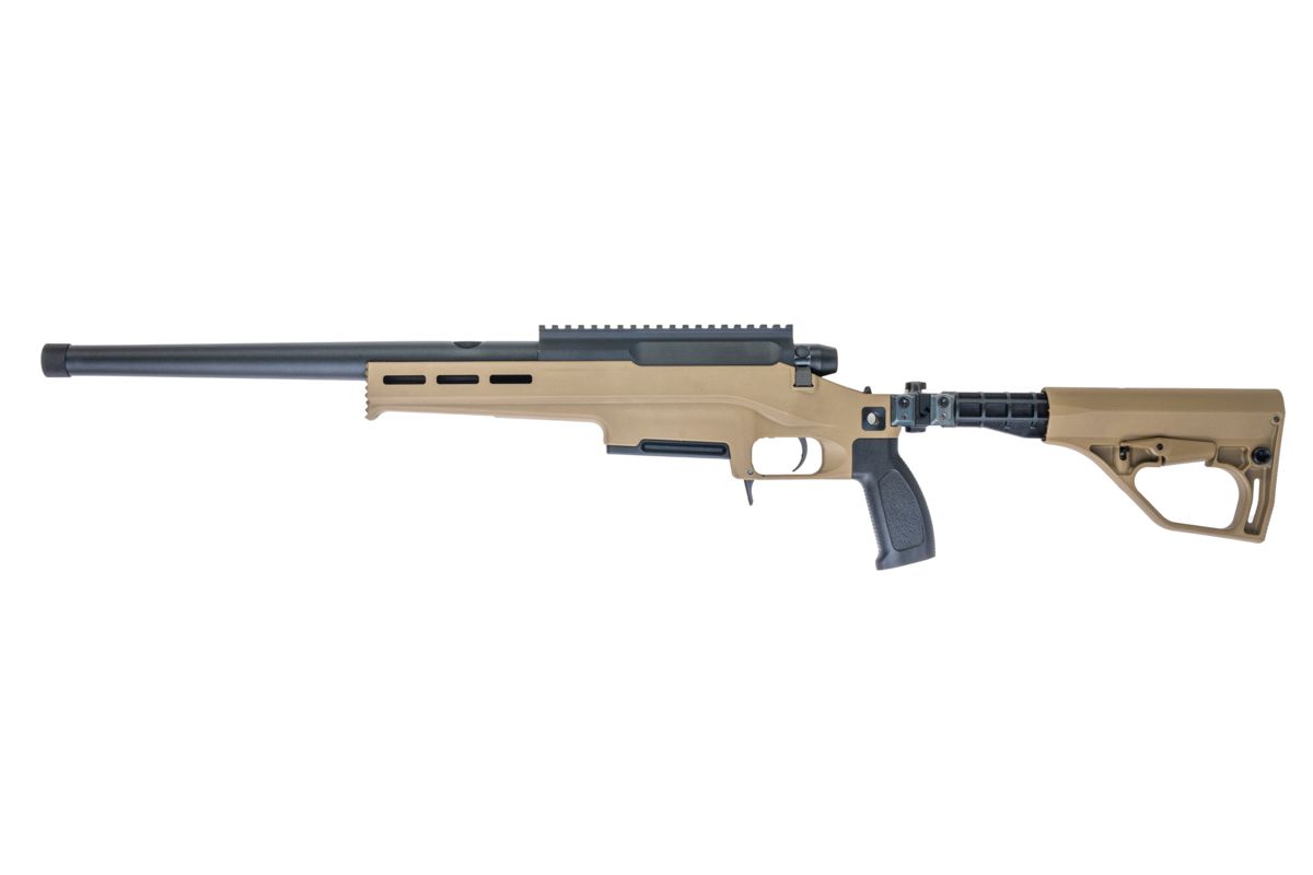 TAC-41L Bolt Action Rifle, Lite chassis & Buffer stock , FDE
