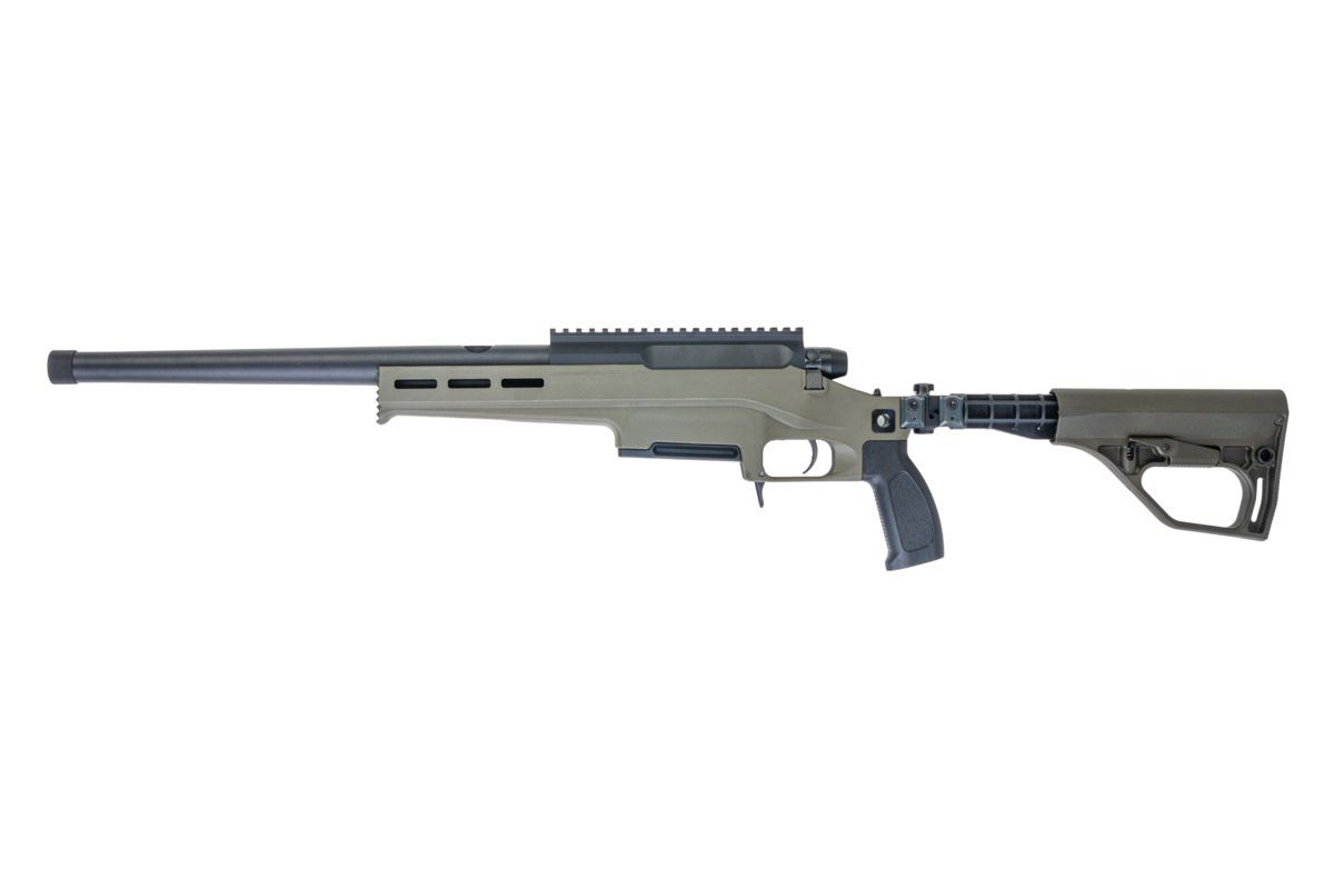 TAC-41L Bolt Action Rifle, Lite chassis & Buffer stock , Green