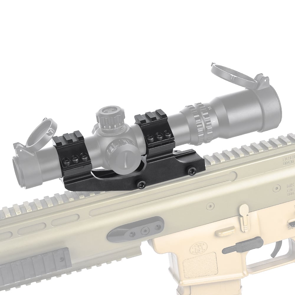 Rail supérieur, anneau d'extension 25,4 mm-30 mm, fixation QD