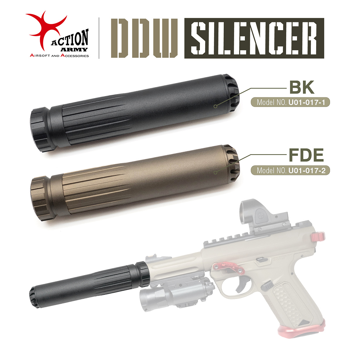 Silencieux AAP-01 Noir (14 mm CCW)