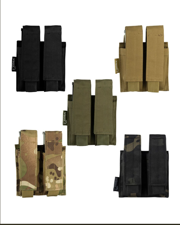 Modular Double Pistol Mag Pouch –Coyote