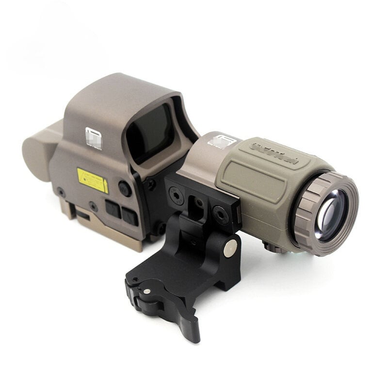HHS Red/Green Holographic Hybrid Sight - EXPS with G33 Magnifier DE