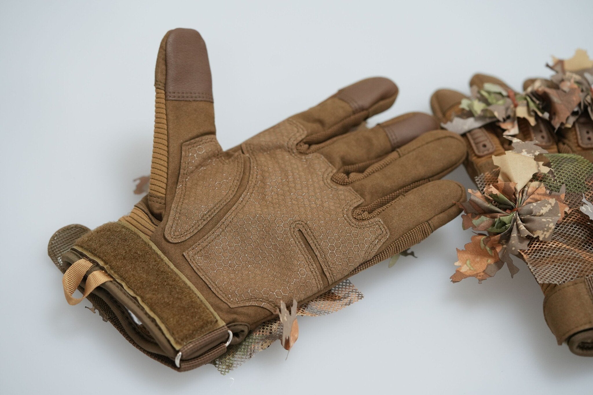 Gants Ghillie artisanaux en chêne marron - L