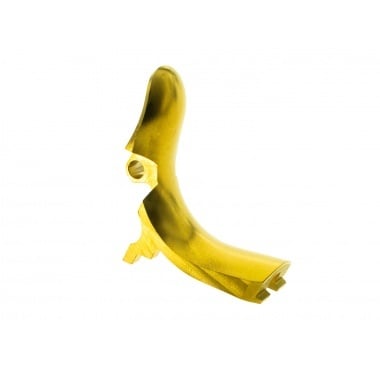 Match Grade Stainless Steel Grip Safety - Gold