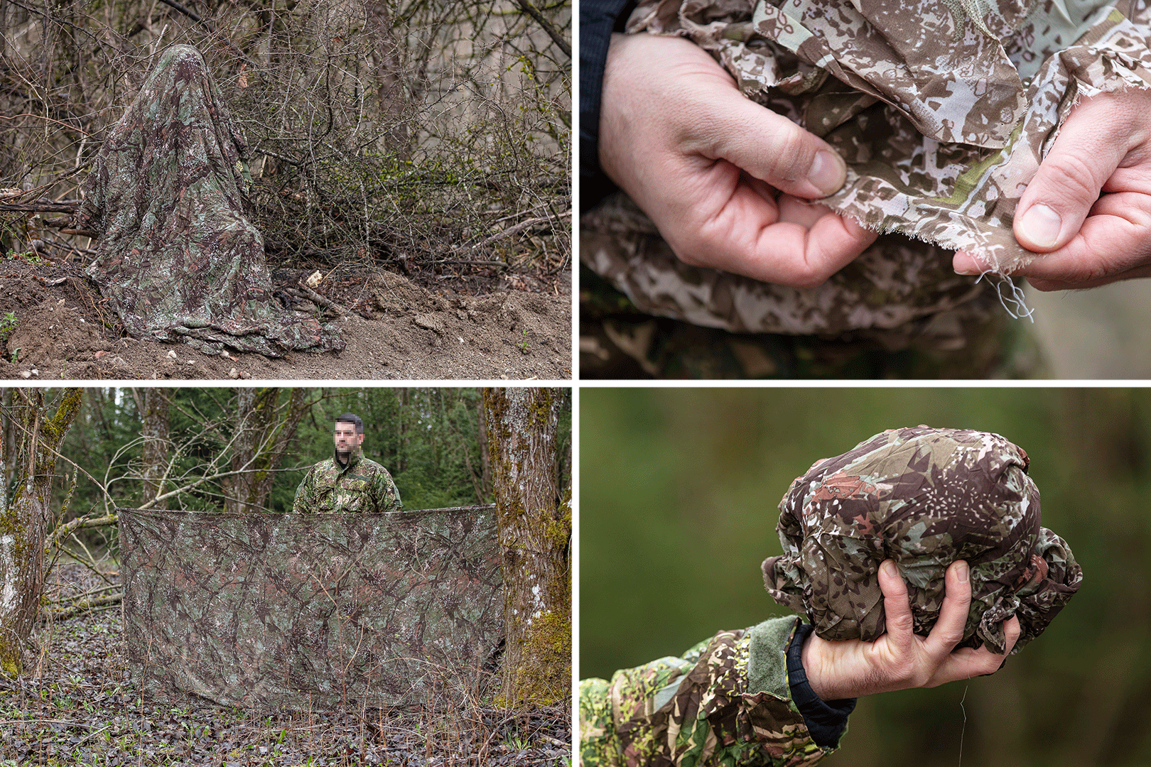 Crush Fabric 3m - ConCamo Brown