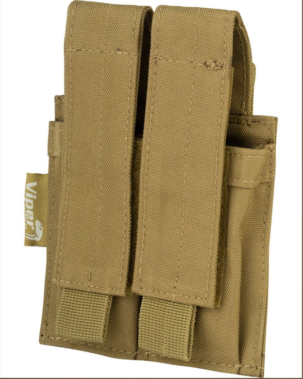 Modular Double Pistol Mag Pouch –Coyote