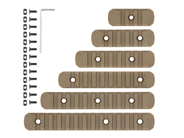 Polymer Rail Set M-LOK / KeyMod - Dark Earth