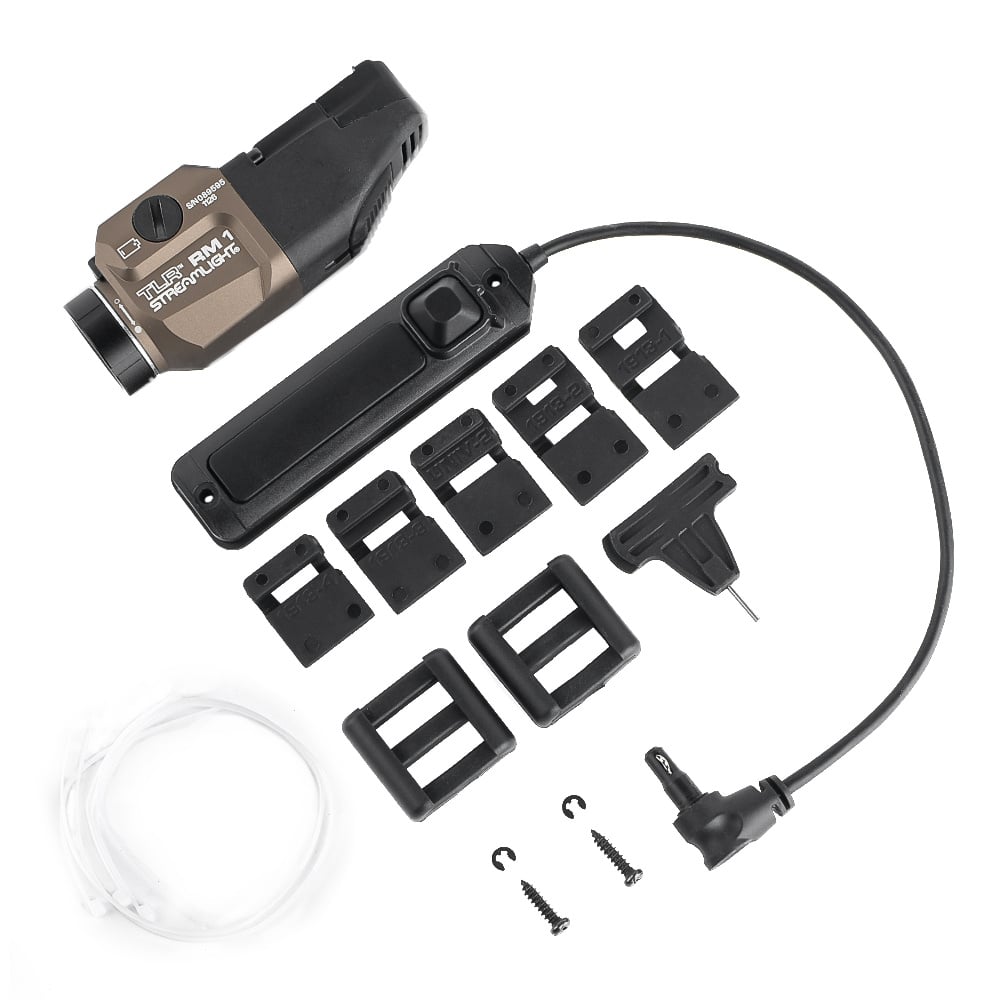 T RM 1 Rail Mounted Tacticial Ligting System - DE (LOGO)