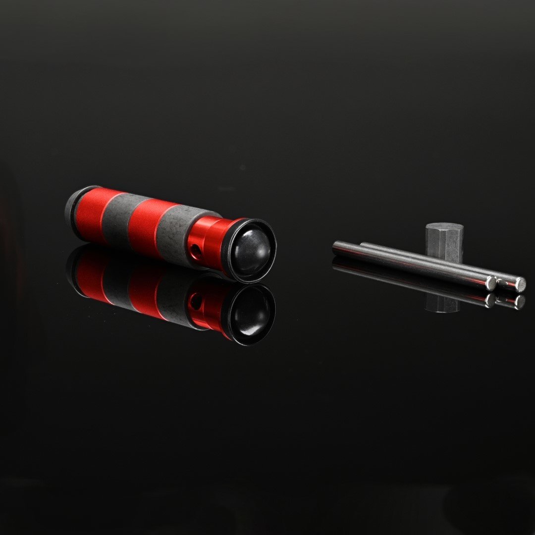 TAC 41 Variable Mass Piston (Red) + Piston Cup NBR 70 (Black)