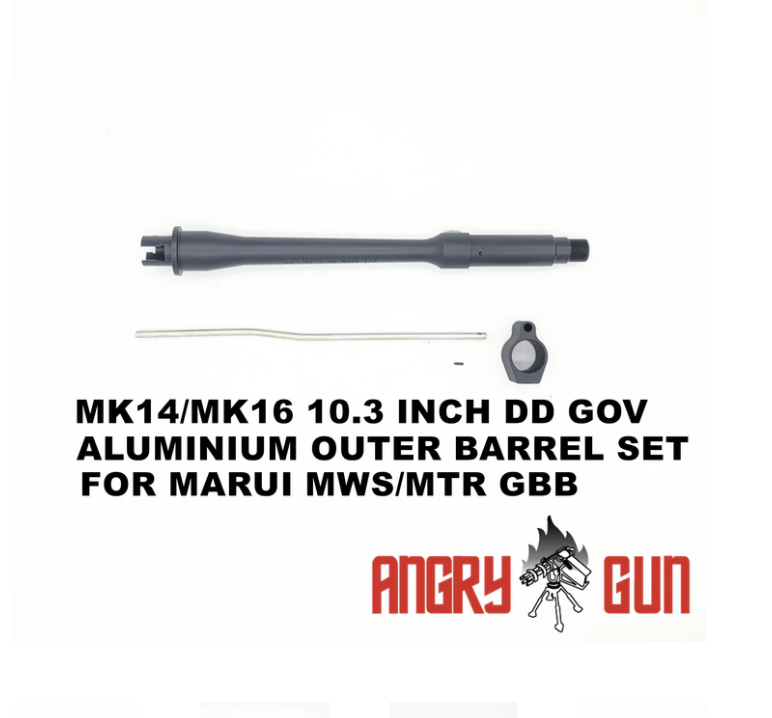 MK14/MK16 (11.5") DD Gov Aluminium Outer Barrel Set for Marui MWS/MTR