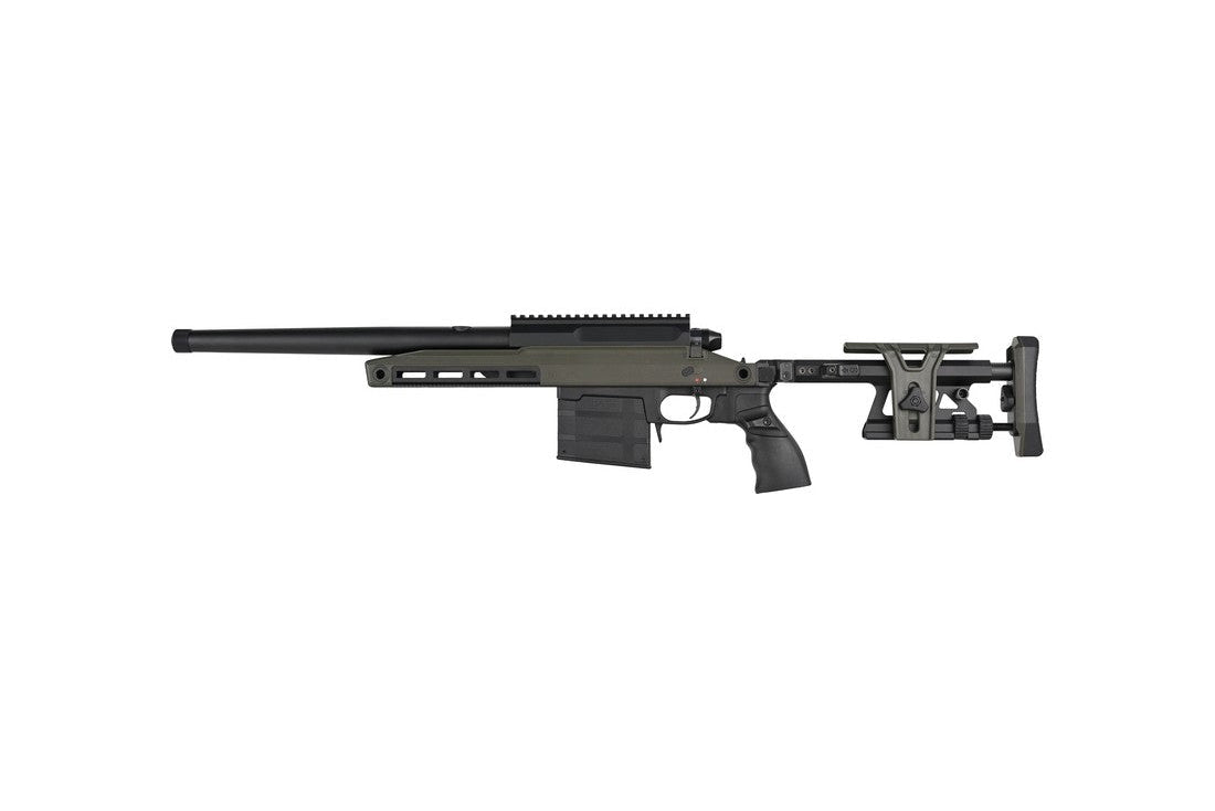 TAC-41-A2 Bolt Action Rifle, aluminium chassis & aluminium stock, Green