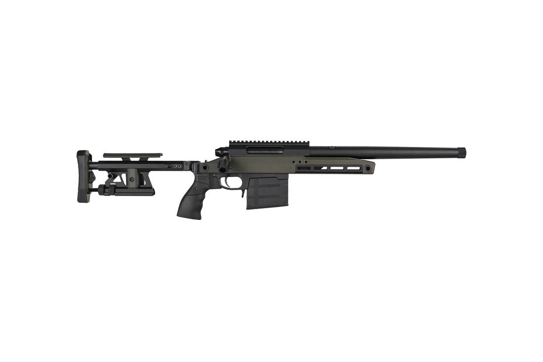 TAC-41-A2 Bolt Action Rifle, aluminium chassis & aluminium stock, Green