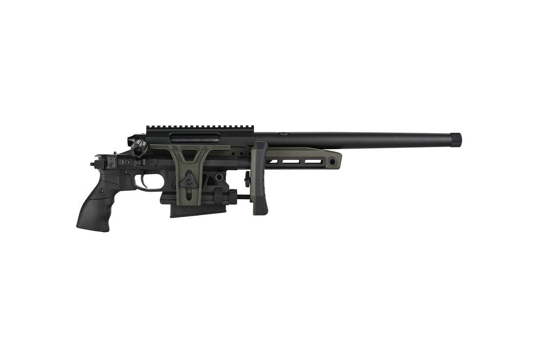 TAC-41-A2 Bolt Action Rifle, aluminium chassis & aluminium stock, Green