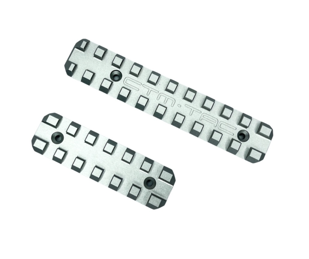 Ensemble de rails Picatinny supérieurs et inférieurs usinés CNC pour AAP-01 - Argent