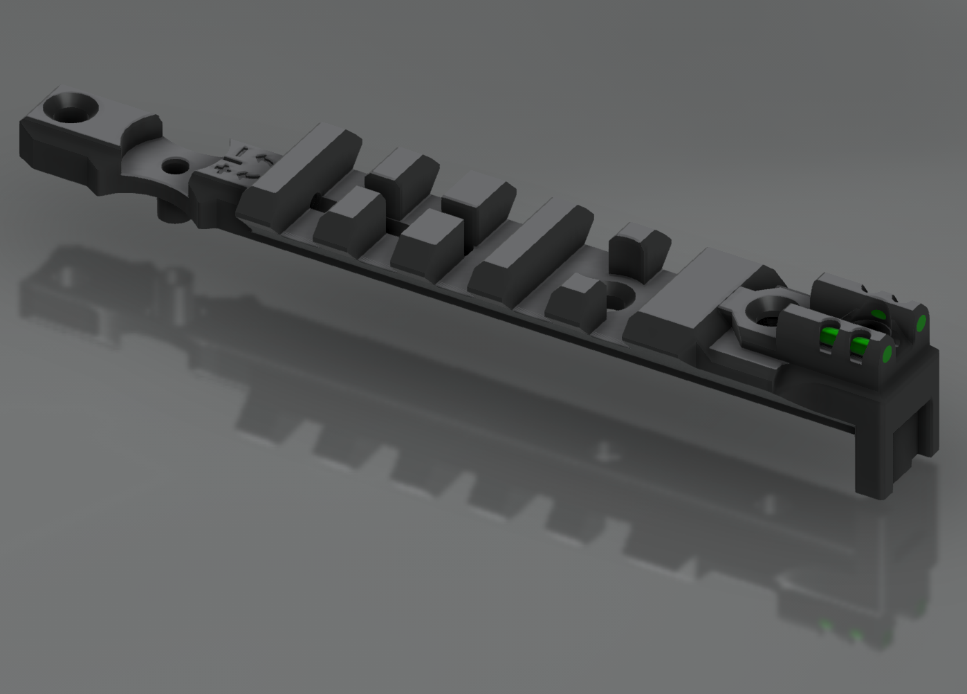 AAP-01 TDC Rail Mount With Removable Rear Sight