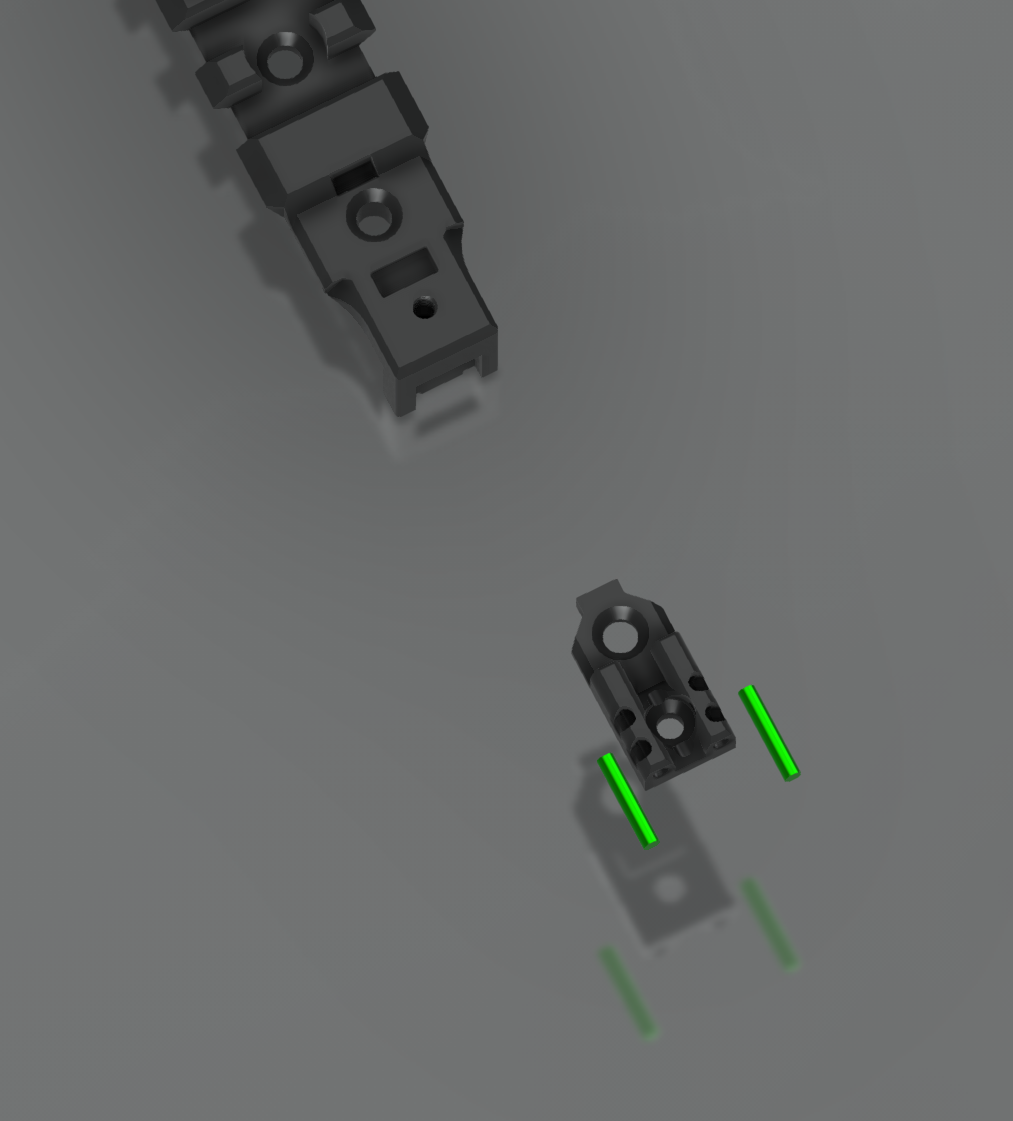 AAP-01 TDC Rail Mount With Removable Rear Sight