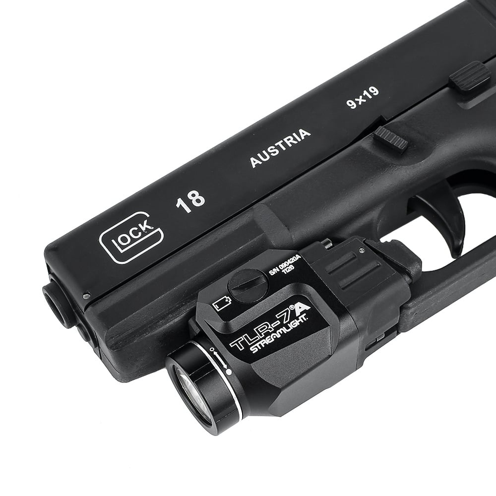 Lampe tactique T-7 A - Noir - Logo