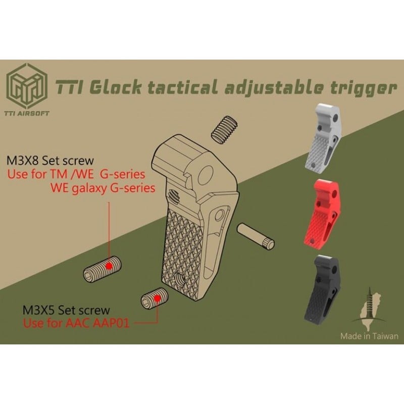 AAP-01 Tactical Adjustable Trigger - Silver