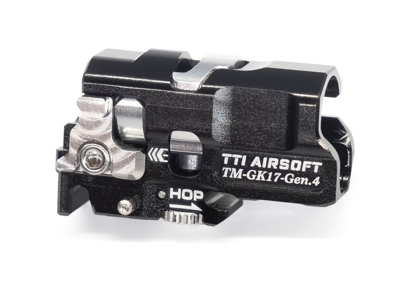 Chambre hop-up Infinity Marui Spec Gen4 G17 monobloc entièrement usinée CNC TDC - Noir