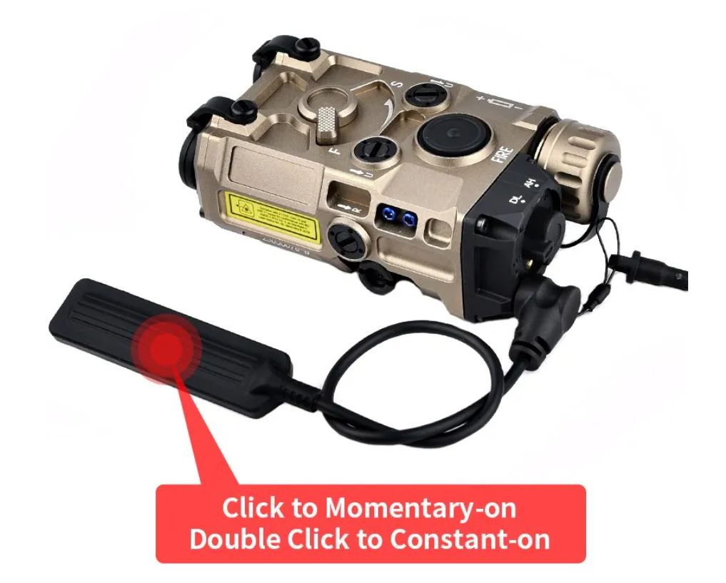 ET OGL Rouge, laser IR et lumière aluminium - Noir