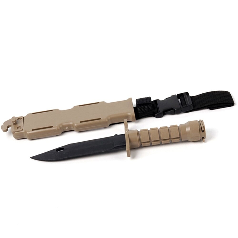 M9 Plastic Knife With Sheath (OD/BK/DE)