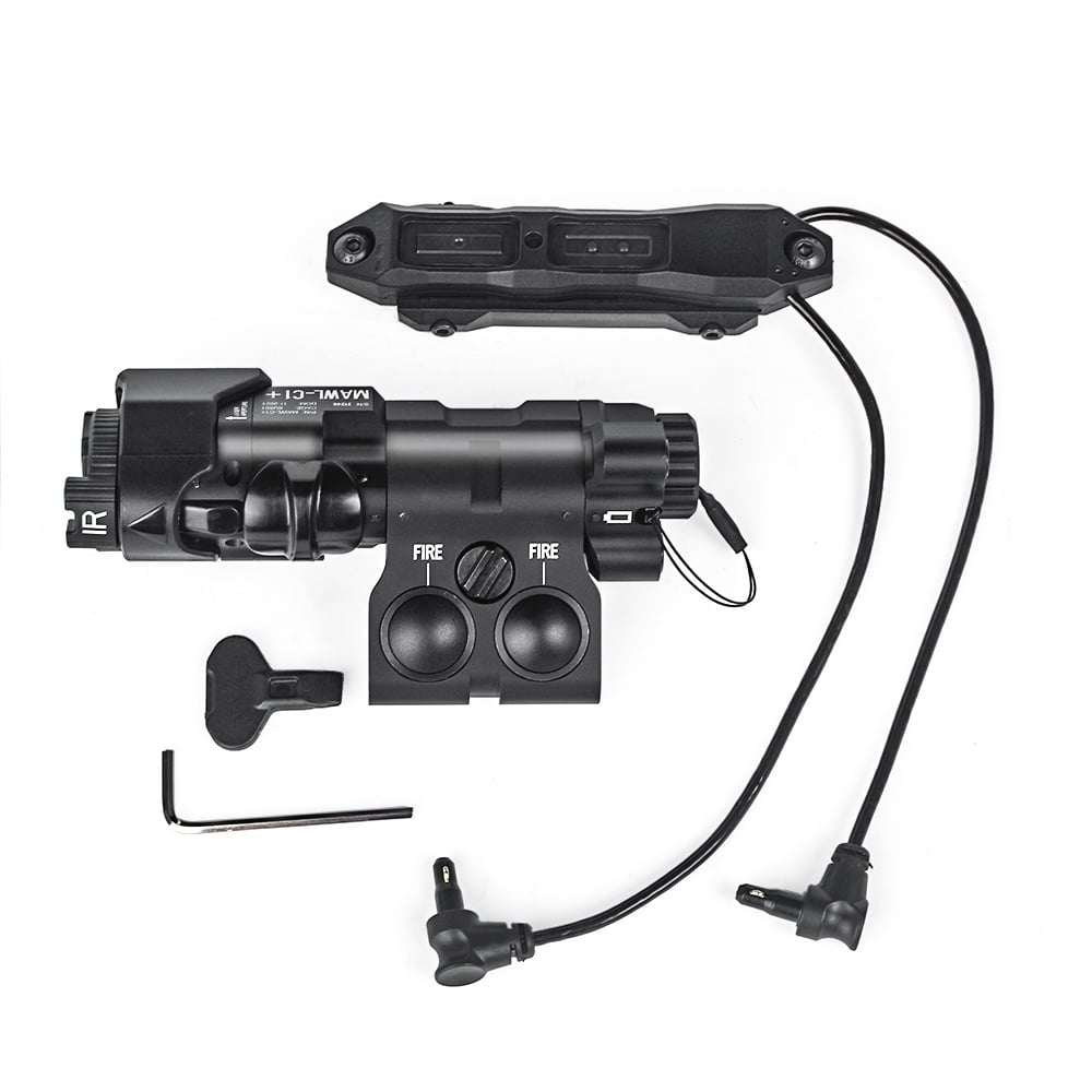 MAWL-C1 - IR + Green Laser + Dual Remote Switch - Black (Metal Version)