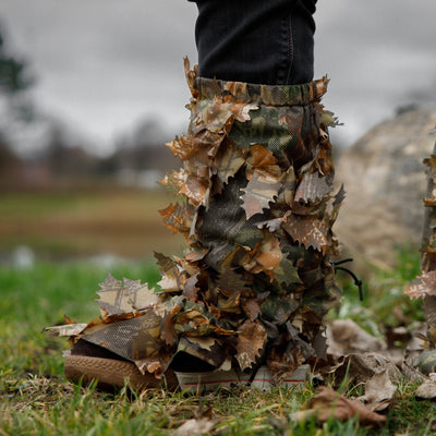 Brown Oak Leaf Gaiters