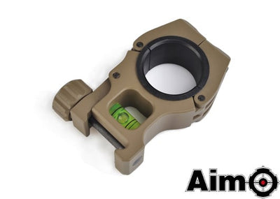 M10 1 inch to 30mm Scope Rings With Level - DE