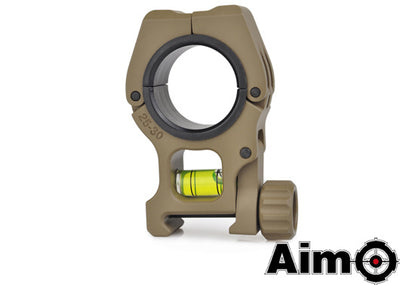M10 1 inch to 30mm Scope Rings With Level - DE