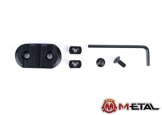 3-Slot M-LOK CNC-gefräste Aluminiumschiene, abgerundet