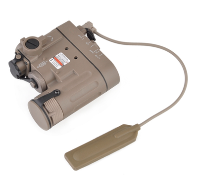 PEQ tactique DBAL-D2 (laser rouge + IR et lumière blanche) - (polymère) - DE