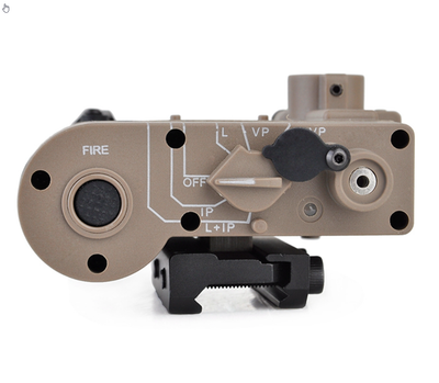 PEQ tactique DBAL-D2 (laser rouge + IR et lumière blanche) - (polymère) - DE