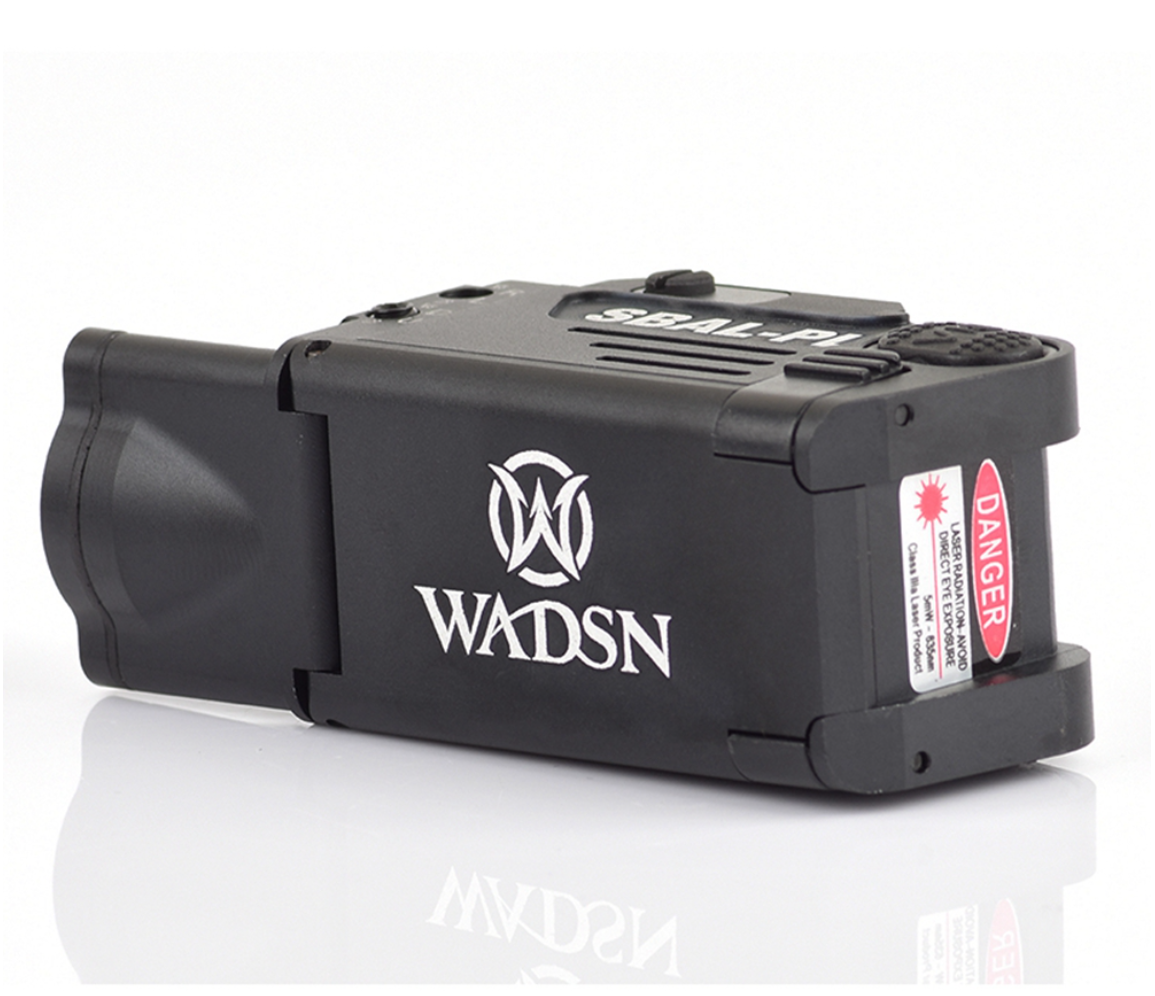 SBAL-PL Roter Laser und LED-Waffenlampe – Schwarz