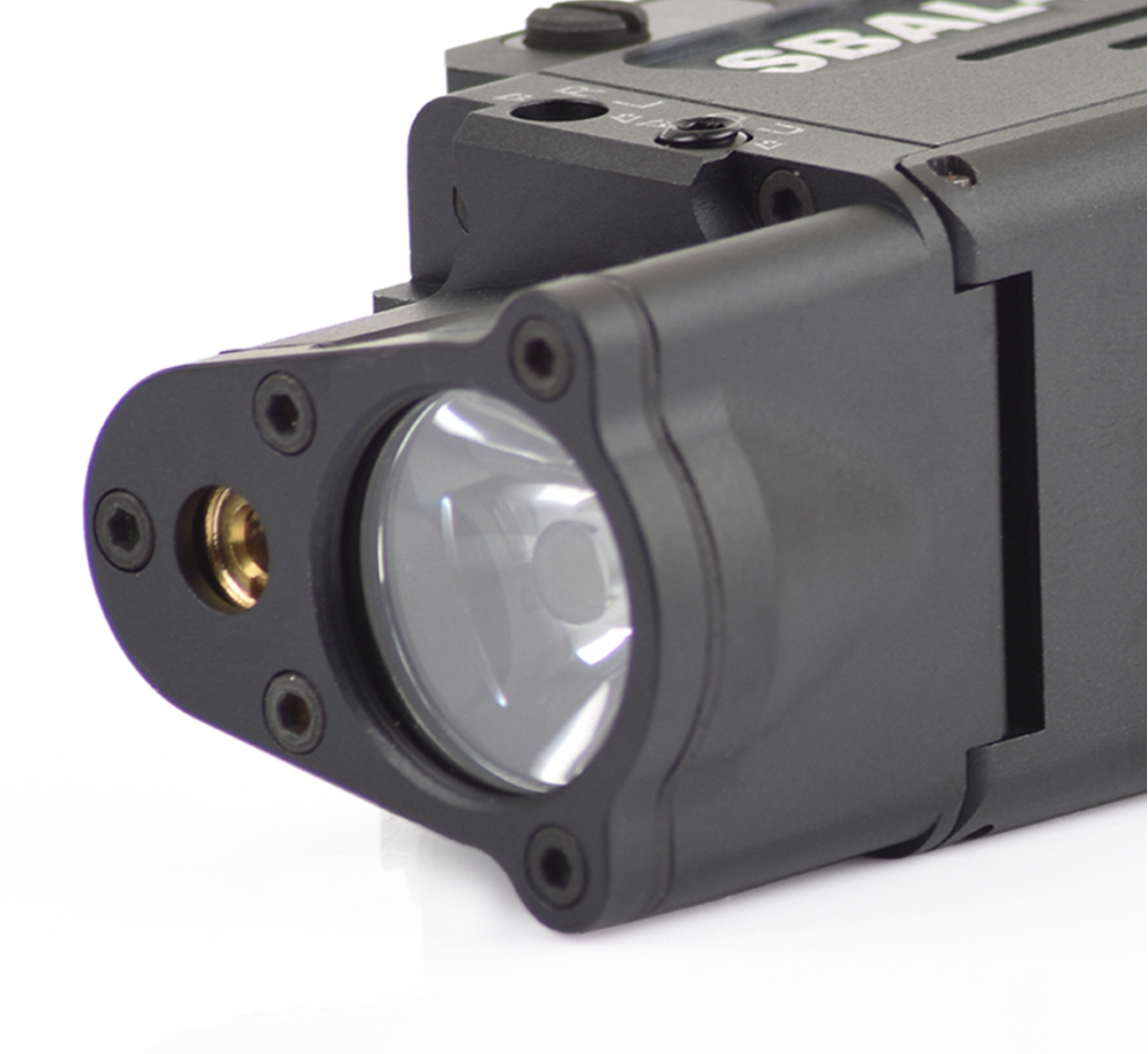 SBAL-PL Roter Laser und LED-Waffenlampe – Schwarz