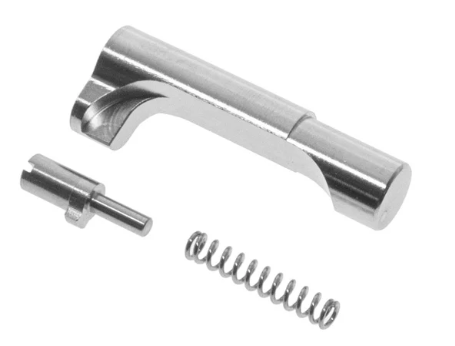 Match Grade Stainless Steel Mag Release - Silver