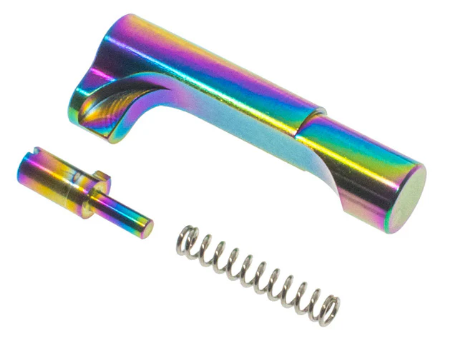 Match Grade Stainless Steel Mag Release - Rainbow