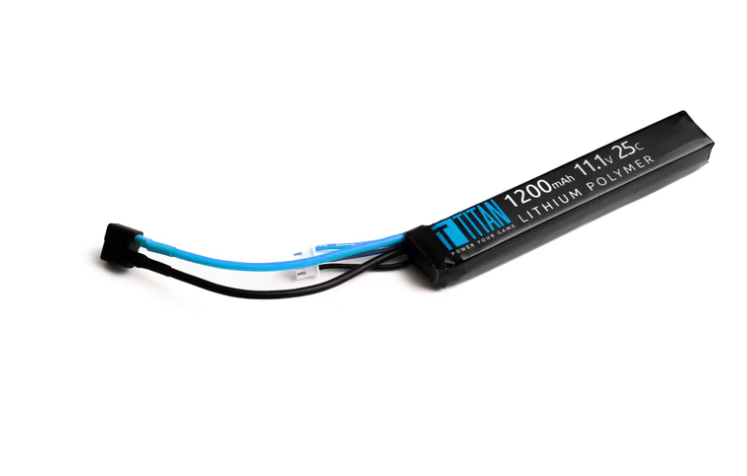 LiPo 1200mAh 11.1v 25C Stick T-Plug (Deans)