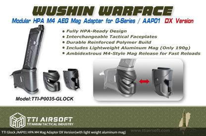 Adaptateur HPA AAP-01 + chargeur léger pour chargeur M4 - Noir