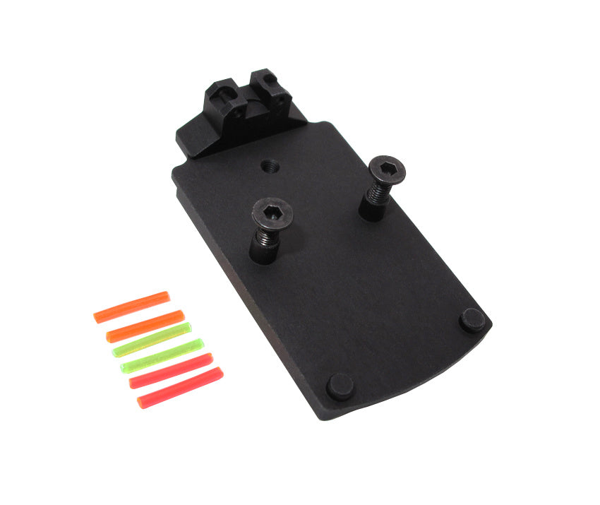 G series (T.Marui, WE) CNC Aluminium RMR Fiber Optic High Rear Sight